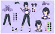 draw custom anime character reference sheets