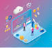 create isometric vector illustrations, infographics and maps