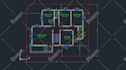 draw your architectural floor plan in auto cad 2d