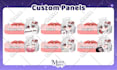 create awesome twitch panel in vtuber chibi style for you