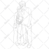 draw digital line art portrait from any photo