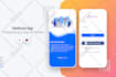 create a professional mobile app UI UX design in figma