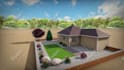 do 3d landscape backyard, patio, pool, garden design