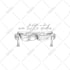 create vintage logo with art noveau illustration