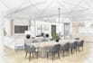 make living room interior sketch, illustration