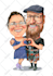 create a detailed custom caricature with a personalized scene
