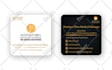 design an amazing stationery square business card with print ready