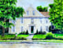 create a handmade watercolor house painting for you