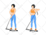 do exercise, yoga, fitness, workout illustration