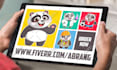 draw custom hand drawn mascot and cartoon characters in vector style