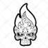 design  unique and creative mexican dead day skull logo