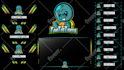 design streaming logo face cam overlay banners etc for you