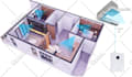 interior design restaurant, café, bar, store with realistic image 3d render