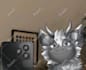 draw a furry icon in pixel art and normal style
