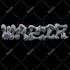design 3d logo chrome type molten liquid with animation