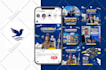 create 30 unique social media posts designs for whole month
