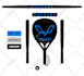 do padel rackets desings with you colors and design