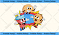 create a cute vintage mascot cartoon illustration