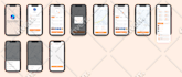 design app mockup, wireframe, prototype and UI