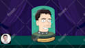 draw your head in a futuristic cartoon jar