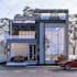 create house exterior design, and realistic 3d render