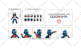 create gen 3 custom pokemon overworld trainer sprite sheet