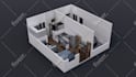 convert 2d floor plan to 3d floor plan