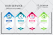 create professional organizational chart and product infographics