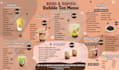 make restaurant menu, price list,   bubble tea, boba