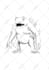 draw monster or fantasy creature in sketch illustration