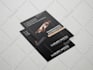 design modern clean custom print ready compliment slip design