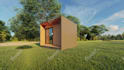 design a tiny house or desert house in sketchup or blender