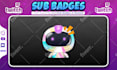 create custom twitch sub badges or emotes