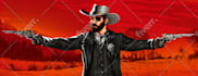 draw you in my red dead redemption 2 western comic style