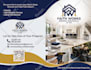 design promotional real estate postcard and digital business flyer with qr code
