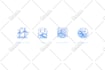 create outline,crisp vector line svg icon set