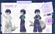 draw a reference sheet for your furry or character vtuber