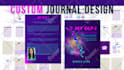 design a custom journal with a modern journal cover for KDP