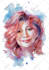 draw an artistic abstract digital watercolor from your photo