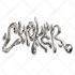 create a chrome and liquid fonts