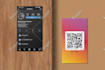design a premium clickable digital business card with qr code