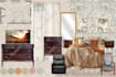 create interior mood board, 2d layout and shopping list