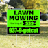 design creative yard sign for pressure washing