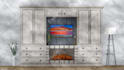 do TV wall,  tv cabinets  ,media wall and rendering