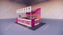 create 3d booth and exhibition kiosks design