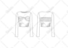 create technical fashion illustration, flat drawing, pattern design
