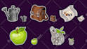 create 2d icons, objects, assets, props for the game