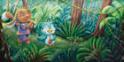 draw a children story book illustration