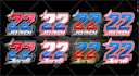 create professional racing numbers for jersey, bike, car, kart and simracing
