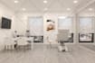 create office workspace, coworking open space and home office 3d interior design